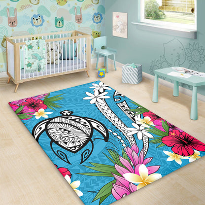 Hawaii Area Rug Tribal Polynesia Tropical Summer