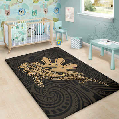 Philippines Filipinos Area Rug Tribal Whale Shark