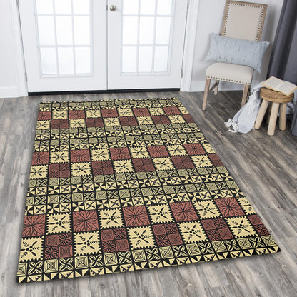 Tonga Area Rug Ngatu Style