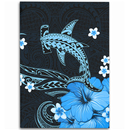 Hawaii Area Rug Shark Polynesia Tribal Tattoo
