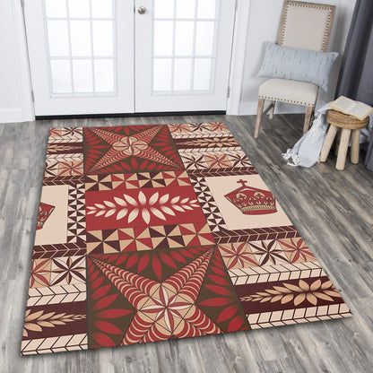 Tonga Area Rug Ngatu Pattern
