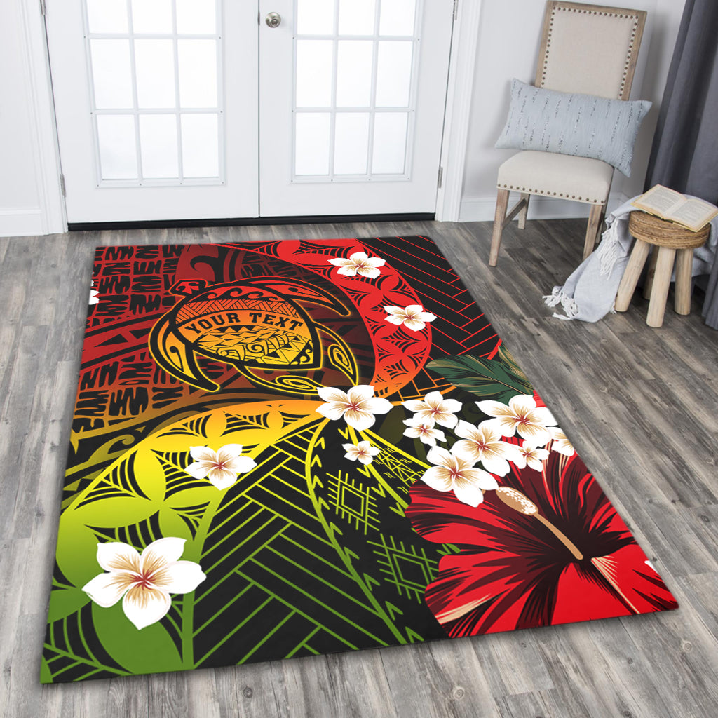 Hawaii Area Rug Custom Turtle Style Reggae Tropical