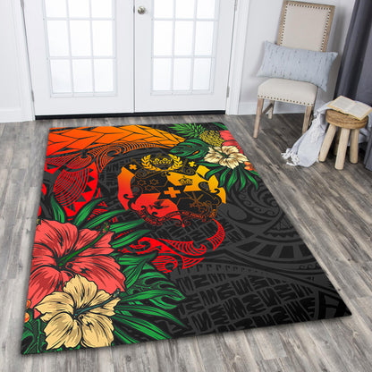 Tonga Area Rug Polynesian Coat Of Arms Tropical