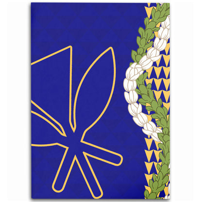 Hawaii Area Rug Kanaka Maoli Puakenikeni Maile Flower Lei