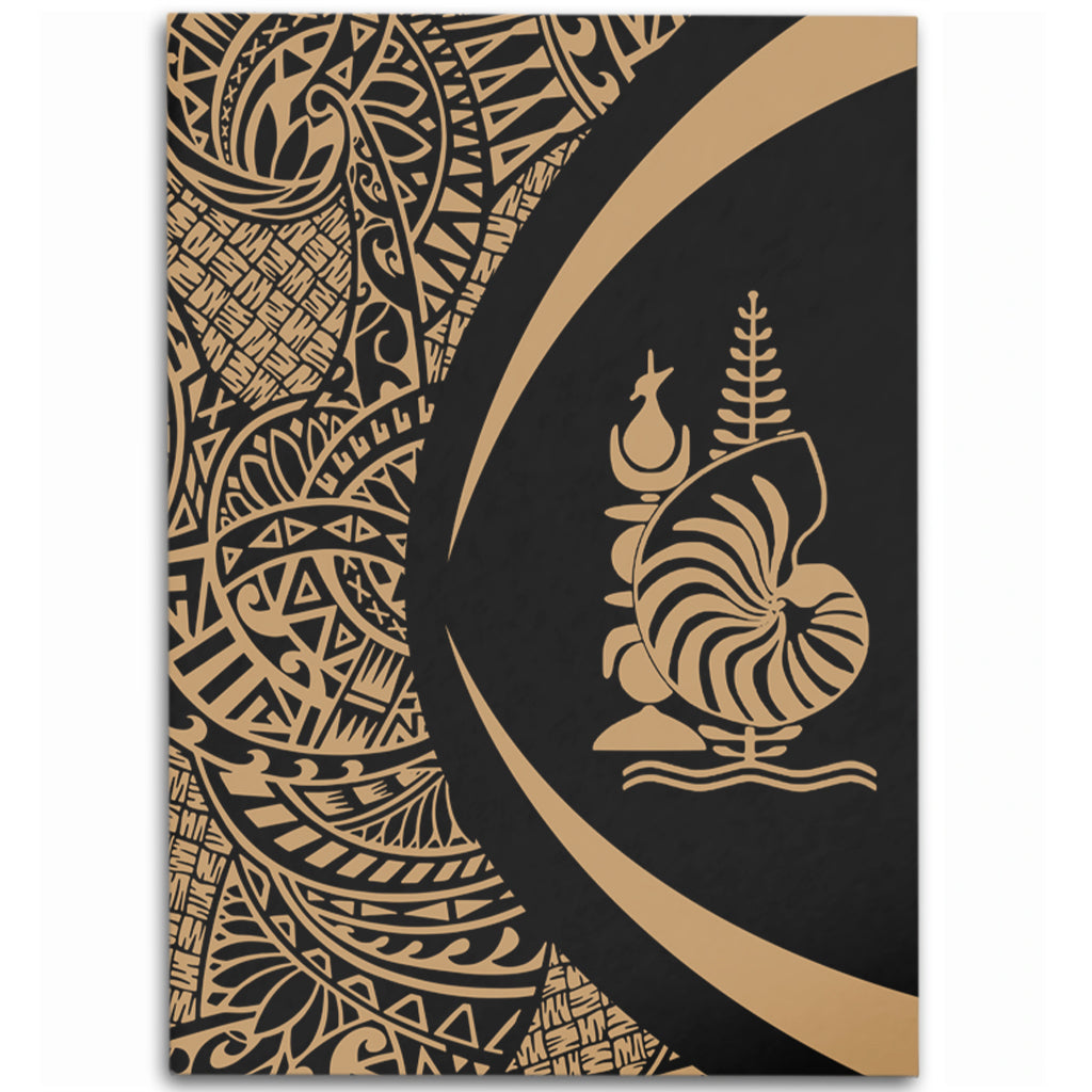 New Caledonia Area Rug Lauhala Gold Circle Style