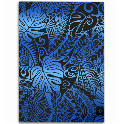 Hawaii Area Rug Tribal Polynesian Pattern Leaf