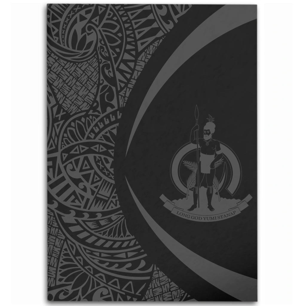 Vanuatu Area Rug Lauhala Gray Circle Style
