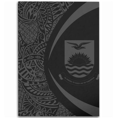 Kiribati Area Rug Lauhala Gray Circle Style