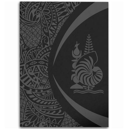 New Caledonia Area Rug Lauhala Gray Circle Style