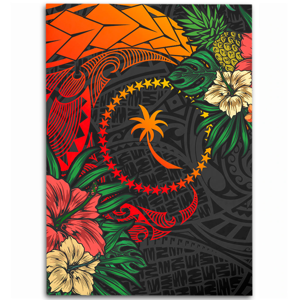 Chuuk State Area Rug Polynesian Coat Of Arms Tropical
