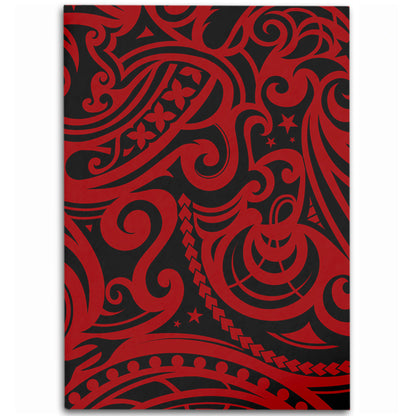 New Zealand Area Rug Maori Pattern Tattoo