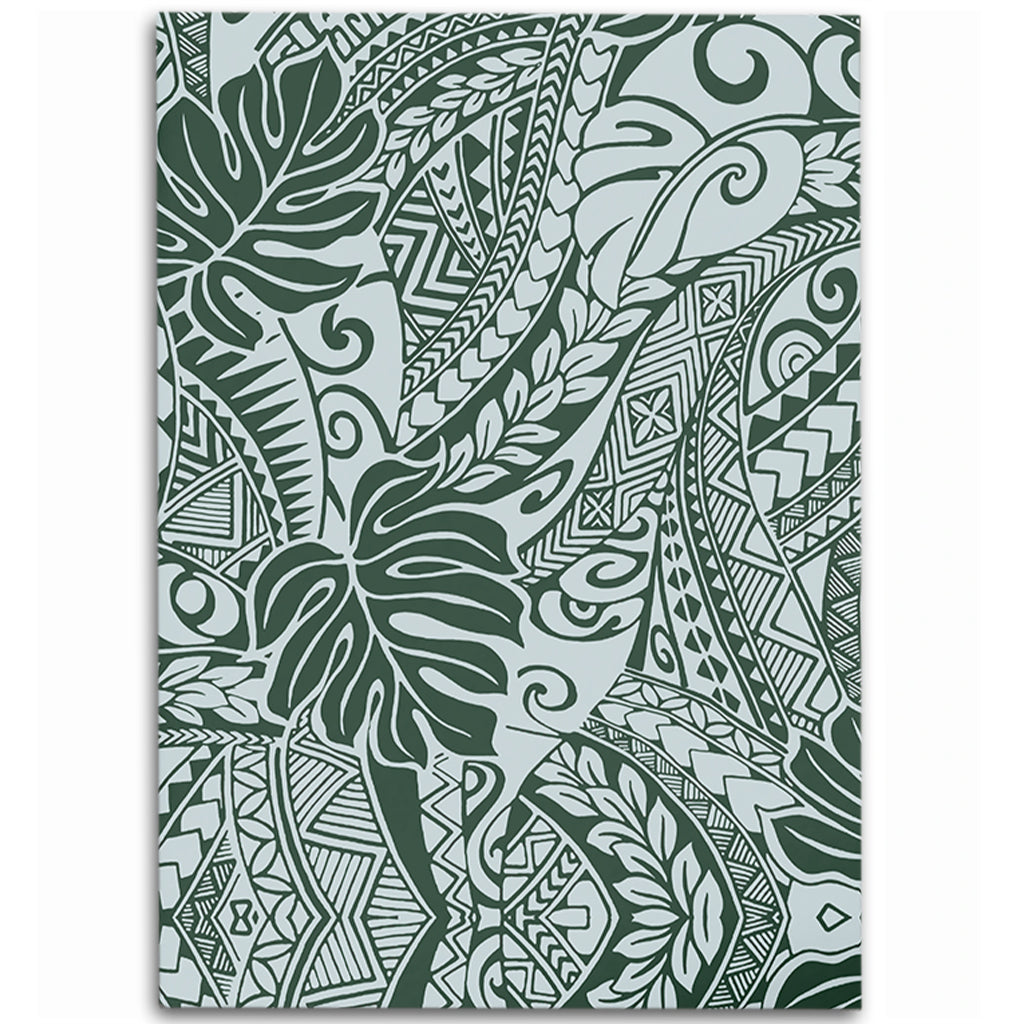 Hawaii Area Rug Tribal Pattern Leaf