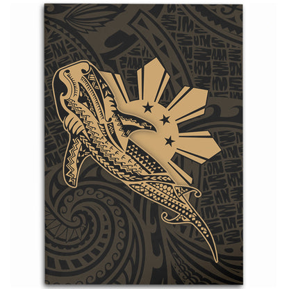 Philippines Filipinos Area Rug Tribal Whale Shark