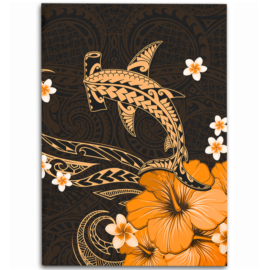Hawaii Area Rug Shark Polynesia Tribal Tattoo