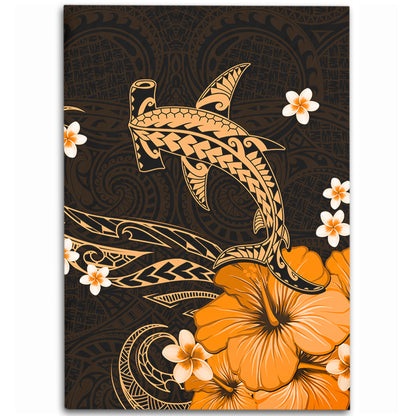Hawaii Area Rug Shark Polynesia Tribal Tattoo