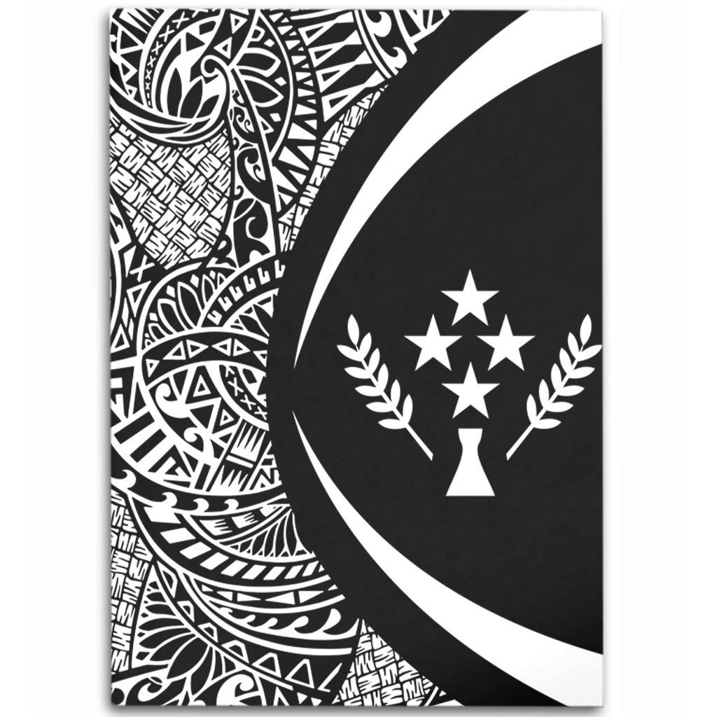 Kosrae Area Rug Lauhala White Circle Style