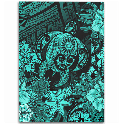 Hawaii Area Rug Tribal Polynesia Sea Turtle Design Pacific Dream