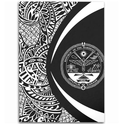 Marshall Islands Area Rug Lauhala White Circle Style