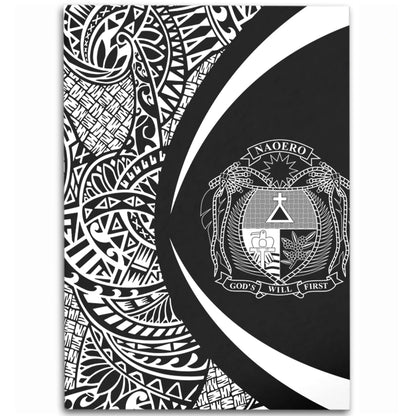 Nauru Area Rug Lauhala White Circle Style