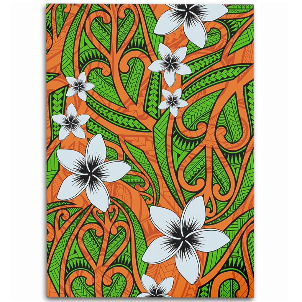 New Zealand Area Rug Maori Pattern Plumeria