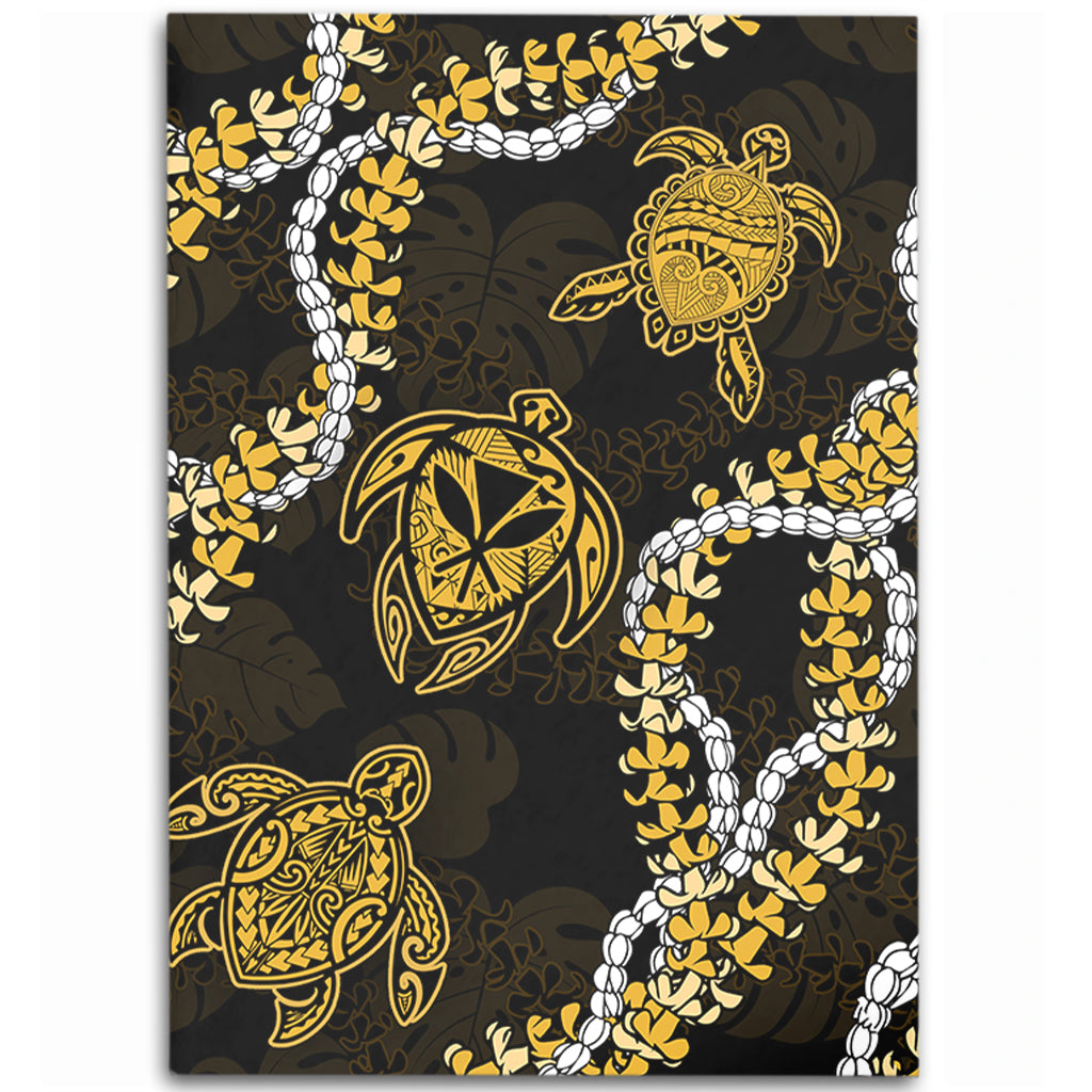 Hawaii Area Rug Kanaka Maoli Floral Puakenikeni Lei