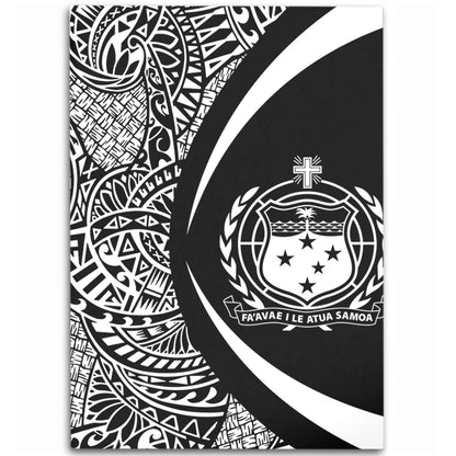 Samoa Area Rug Lauhala White Circle Style