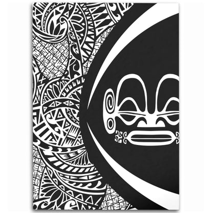 Marquesas Islands Area Rug Lauhala White Circle Style