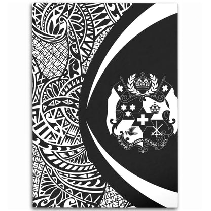 Tonga Area Rug Lauhala White Circle Style