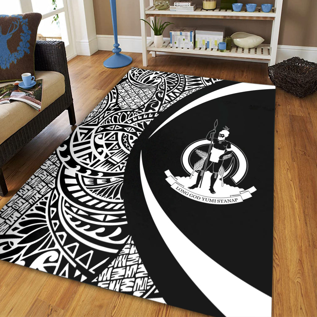 Vanuatu Area Rug Lauhala White Circle Style
