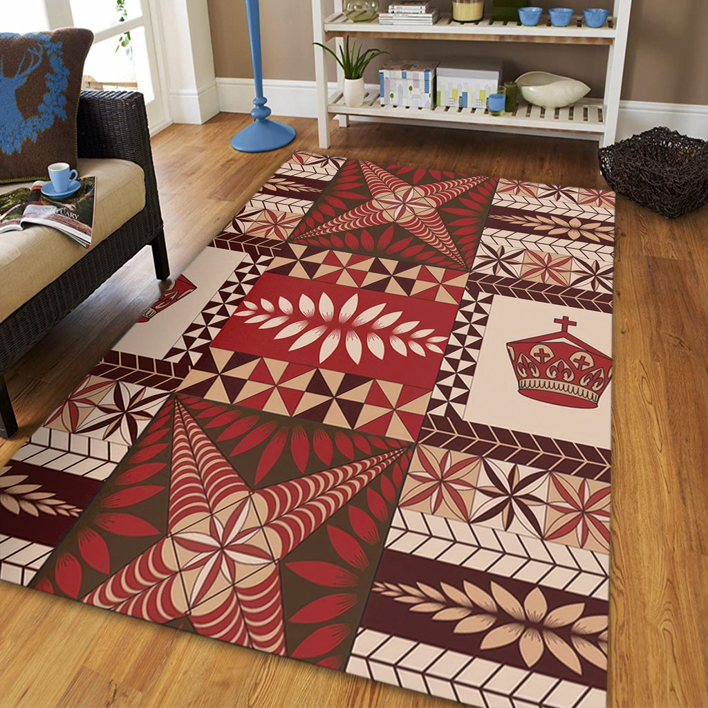 Tonga Area Rug Ngatu Pattern
