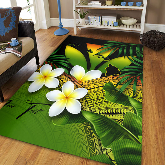 Hawaii Area Rug Custom Kanaka Polynesian Tropical