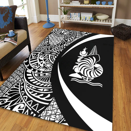 New Caledonia Area Rug Lauhala White Circle Style