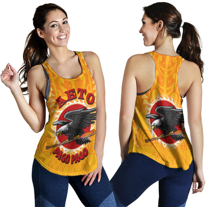 American Samoa Polynesian Women Racerback Tank - Aeto Pago Pago