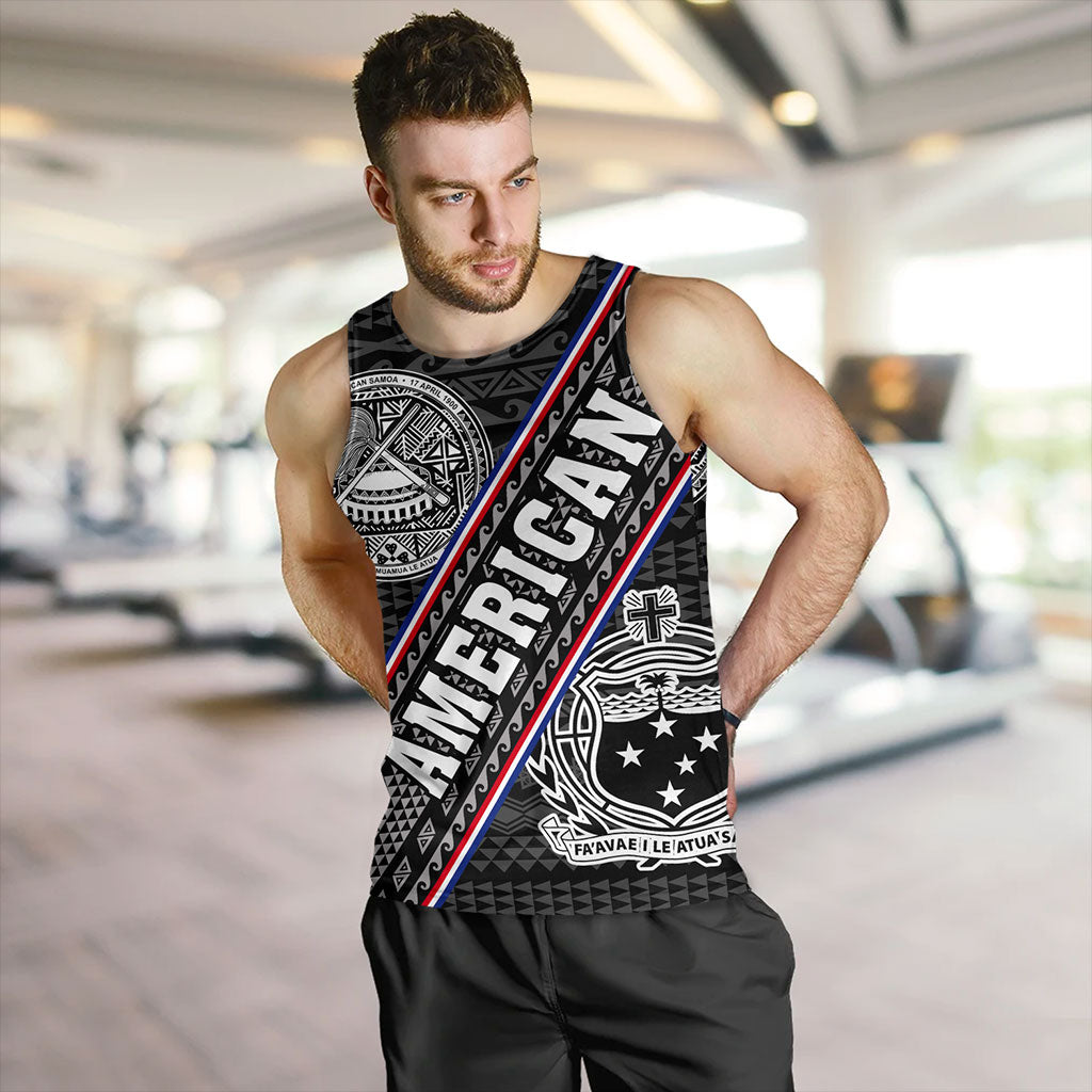 Samoa Tank Top American Samoa Coat Of Arms Half Style