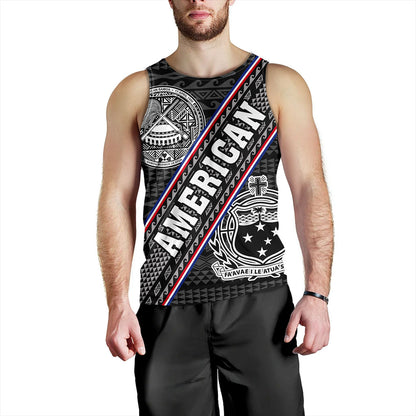 Samoa Tank Top American Samoa Coat Of Arms Half Style