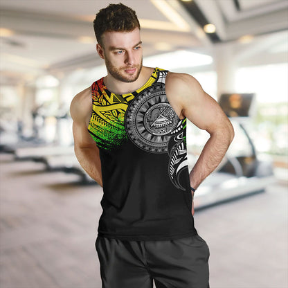 American Samoa Tank Top Polynesian Tribal Reggae Style