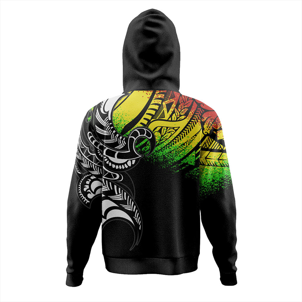 American Samoa Hoodie Polynesian Tribal Reggae Style
