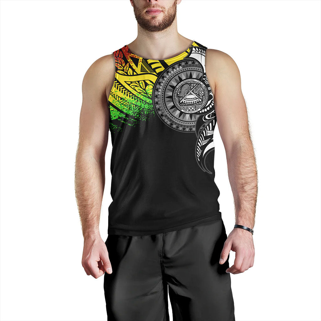 American Samoa Tank Top Polynesian Tribal Reggae Style
