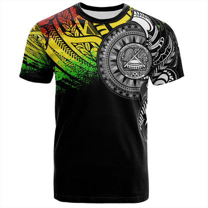 American Samoa T-Shirt Polynesian Tribal Reggae Style