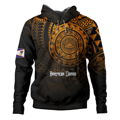 American Samoa Hoodie Pearl Of The Pacific Gold Polynesian Tattau
