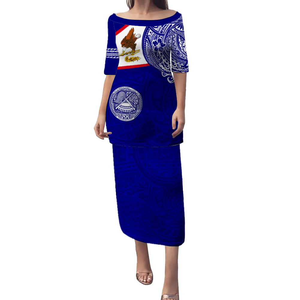 American Samoa Puletasi Polynesian Flag With Coat Of Arms