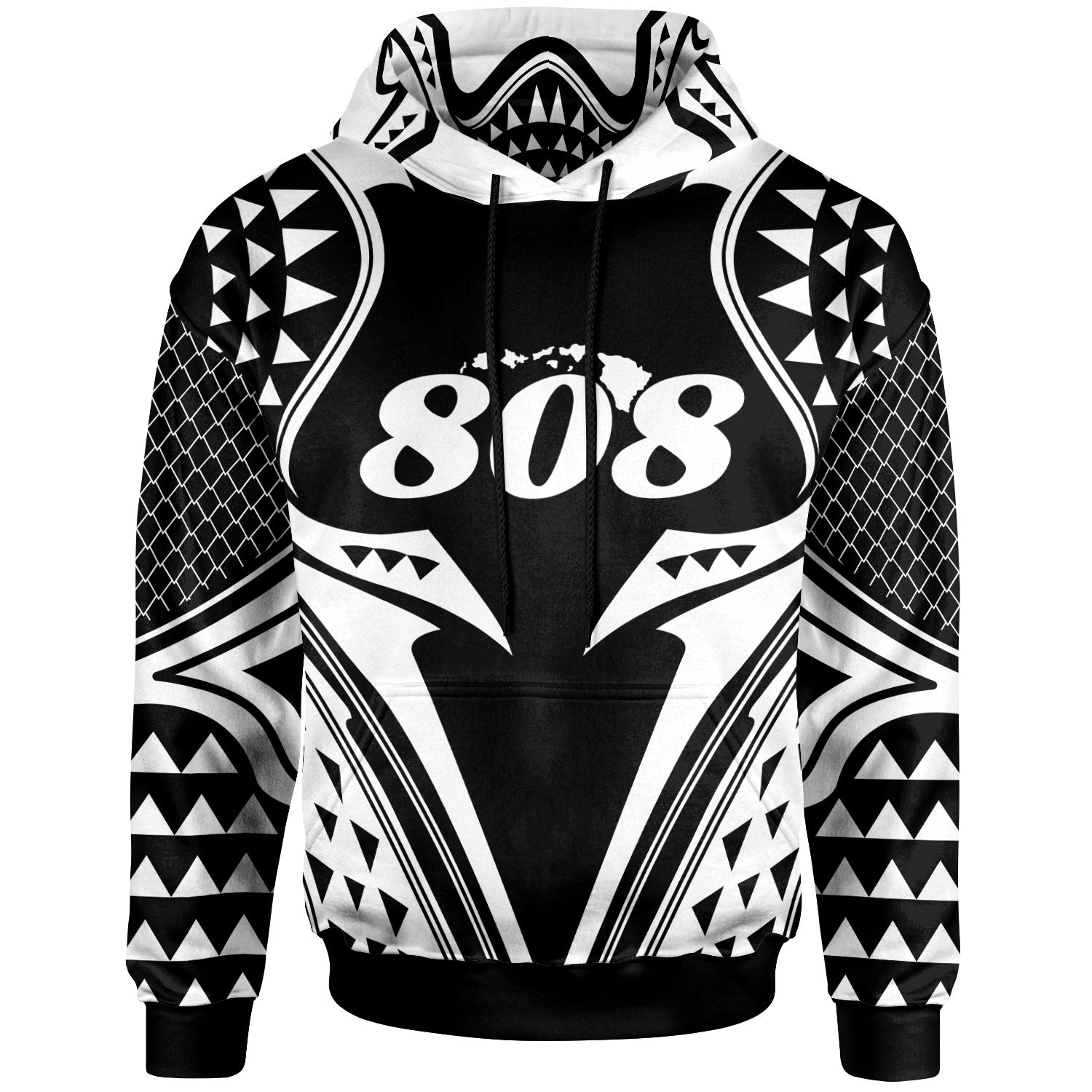 Hawaii Hoodie - White Fin Style