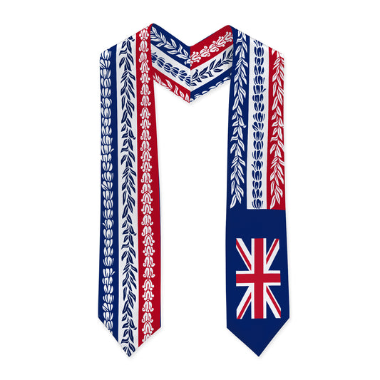 Hawaii Graduation Stole Aloha Flag With Flower Lie Beautiful