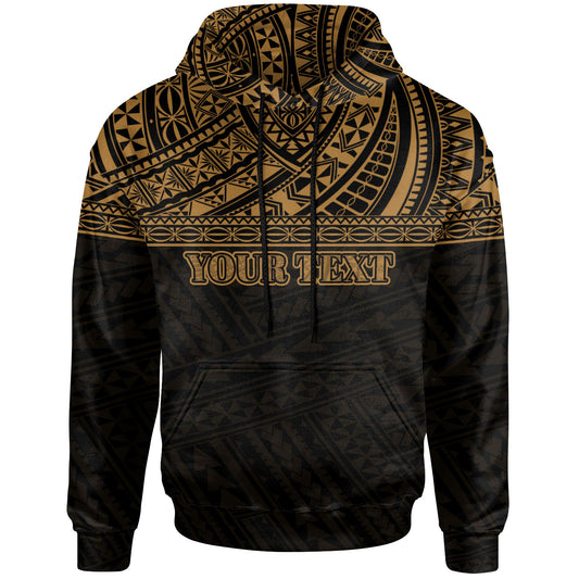 American Samoa All Over Custom Personalised Hoodie - Polynesian Gold