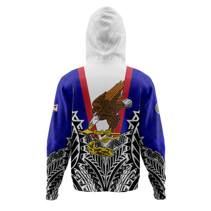 American Samoa Custom Personalised Hoodie American Samoa Flag With Eagle Style