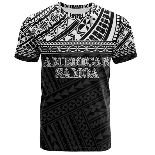 American Samoa T-Shirt Custom Polynesian Black Version