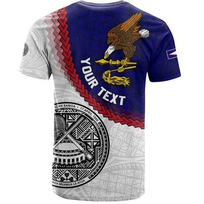 American Samoa T-Shirt Custom Polynesian Tradition Seal Flag Color