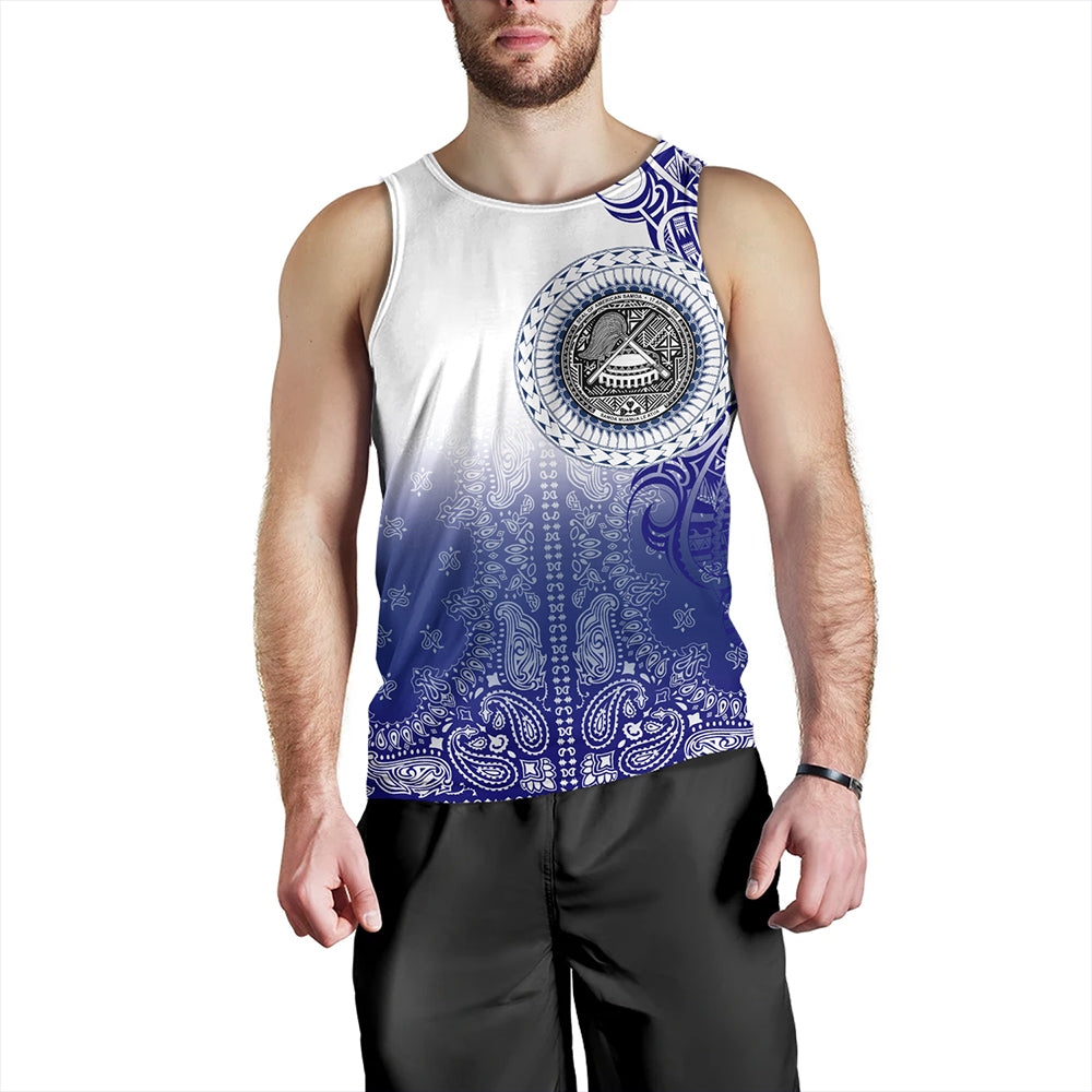 Samoa Tank Top Custom American Samoa Pattern With Paisley Style