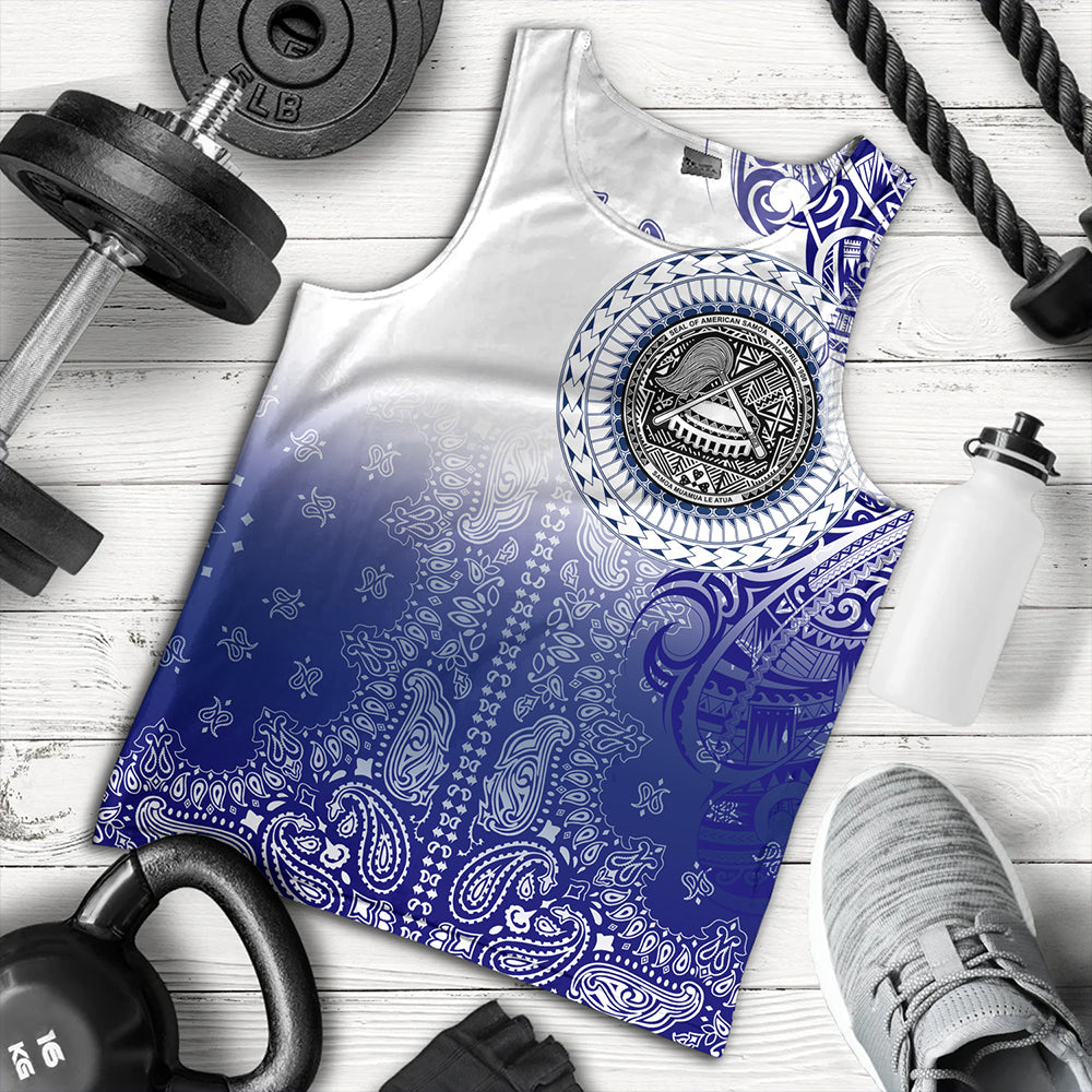 Samoa Tank Top Custom American Samoa Pattern With Paisley Style