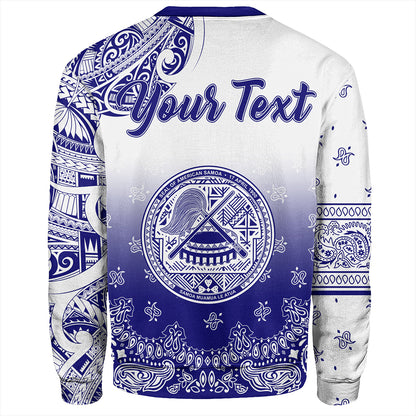 Samoa Sweatshirt Custom American Samoa Pattern With Paisley Style